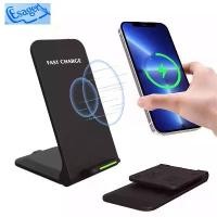 ราคา ESAGER Fast Wireless Charger Stand Pad สําหรับ iPhone 15 Samsung Xiaomi Wireless Charging (1732610215771473657)