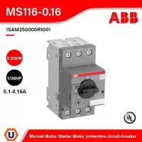 ราคา ✬ABB - MS116-0.16 Manual Motor Starter Motor Protective Circuit-Breaker 0.1-0.16A, 50kA - 1SAM250000R1001 I Ucanbuys☼ (1731972414348363369)