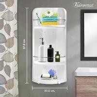 ราคา EDIFI SL Home [สีขาว] ชั้นวางของ อเนกประสงค์ Max Volume 2in1 แบบเข้ามุมและติดผนัง Elegance ชั้นวางของในห้องน้ำ ชั้นวางสีขาว ส่งจากไทย(กรุงเทพ) มีบริการเก็บ (1732509973622064861)