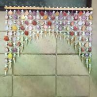 ราคา COD. ม่านเปลือกหอยแท้โค้งสลับสี สีธรรมชาติ ขนาด 80x50cm Home Supplies ตกแต่งบ้าน (1732575221794833645)