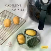 ราคา สินค้าที่ขายดีที่สุดของเดือนนี้ แม่พิมพ์ Madeleine Teflon ใช้กับ Air Fryer ได้ made in Korea พิมพ์เกาหลี หัว บีบ ขนม เปียกปูน (1732293511391643409)