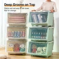 ราคา ใช้ได้จริง กล่องเก็บของ กล่องใส่ของแบบเปิดด้านหน้า กล่องใส่เสื้อผ้าแบบล็อคได้ กล่องพลาสติก กล่องอเนกประสงค์ กล่องเก็บรองเท้ากันฝุ่นและกันน้ำ Storage (1732653161536062536)