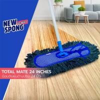 ราคา ม็อบดันฝุ่น ผ้าฝ้าย ด้ามปรับ 24 นิ้ว (New spong Dust Mop 24) (1729633894492048370)
