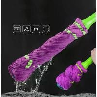 ราคา ไม้ถูพื้น Magic mop ไม้ม็อบถูพื้นแบบบิดล็อค ไมโครไฟเบอร์ ด้ามสีม่วง ขายดี (1731446833175495815)