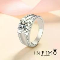 ราคา (All Mo/ Round 1CT) แหวนฝังเพชรโมซาไนต์แท้จาก Impimo เม็ดชูทรงกลมน้ำหนัก 1 กะรัต ประดับด้วยเม็ดบ่าโมซาไนต์ ฝังอยู่บนตัวเรือนเงินแท้ 925 ชุบทอง 18K การันตีความแท้และคุณภาพระดับพรี (1731838342717801568)