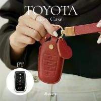 ราคา จัดส่งในกรุงเทพฯ FT Fortuner / All new CAMRY 2025 เคสกุญแจรถยนต์ Toyota แบบ 4 ปุ่มกด หนังวัวแท้ MonomeBKK (1732082761000519031)