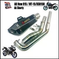 ราคา ชุดท่อ All new R15 / MT-15 ปลาย Ak Shorty ยาว12นิ้ว โต 3.5 นิ้ว สวมคอ 2 นิ้ว พร้อมคอท่อตรงรุ่น (1731873768960199214)