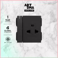 ราคา ART DNA รุ่น A77 3 Pin Socket & Switch ปลั๊ก+สวิตซ์ควบคุม สีดำ ปลั๊กไฟโมเดิร์น ปลั๊กไฟสวยๆ สวิทซ์ สวยๆ switch design ขาย (1732515606214116710)