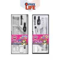 ราคา Master Art (มาสเตอร์อาร์ต) ชุดวงเวียน เรขาคณิต รุ่น F-713 / F-719 ครึ่งวงกลม วงเวียน ( 1 กล่อง ) COD (1731209237831255376)