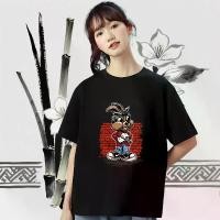 ราคา Comfortable Woman Tshirt Tshirts Cotton Breathable Soft Hip Hop Cartoon Print (1732272912245884576)