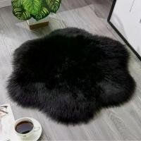 ราคา พรมเฟอร์ดอกไม้เล็กขนสั้น สีดำ พรมขนมิ้ง Flower Fur Faux Rug Carpet พรมปูพื้น พรมขนเฟอร์ พรมขนสัตว์เทียม พรมเฟอร์ ของต Family life (1732517986018035056)