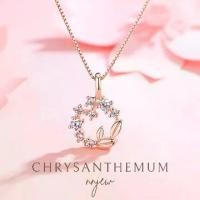 ราคา [COD] nnjew สร้อยคอ รุ่น Chrysanthemum Flower Necklace สี Rose Gold เครื่องประดับ แฟชั่น (1732550634289923657)