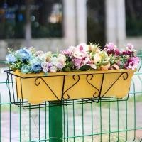 ราคา สินค้ายอดฮิต ที่แขวนกระถางต้นไม้ เหลี่ยม ที่แขวนกระถางต้นไม้แบบเหล็ก flower stand แขวนริมระเบียง แข็งแรง ทนทาน รับน้ำหนักได้เยอะ (1732417199581070641)