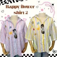ราคา Happy Flower shirt 2 (อก52) เสื้อเชิ้ตแขนสั้นลายริ้วแต่งปัก (1729541991099894425)
