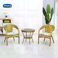 ราคา Ekoping ชุดโต๊ะรับแขกหวายเทียม โต๊ะ 1 เก้าอี้ 2 เหมาะสำหรับคาเฟ่ รับน้ำหนักได้เยอะ ชุดโต๊ะกลางแจ้ง ชุดโต๊ะหวายเทียม ชุดโต๊ะเก้าอี้หวาย ชุดโต๊ะเก้าอี้หวายเทียม ชุดโต๊ะตกแต่งสวน ชุ (1731948828926905156)