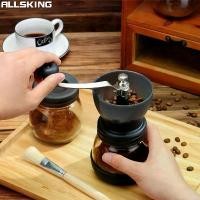 ราคา Allsking เครื่องบดเมล็ดกาแฟ ที่บดกาแฟ ที่บดเมล็ดกาแฟ Coffee Grinder ที่บดกาแฟมือหมุน มีฝาปิดกันกระเด็น (1732604426737059615)
