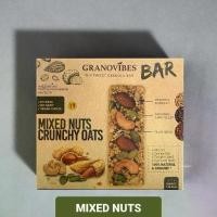 ราคา [COD] Granovibes Bar กราโนล่าชนิดแท่งผสมซูเปอร์ฟู้ด MIXED NUT 1 กล่อง บรรจุ 6 บาร์ (1731815845213668939)