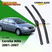 ราคา ใบปัดน้ำฝนหน้าต่างด้านหน้า, สำหรับ Toyota Corolla Altis E120 E130 2001-2007, (2 ชิ้น), ใบมีดปัดน้ำฝน, ยาง RHD, อุปกรณ์เสริมหน้าต่างรถยนต์, เหมาะสำหรับประเภท J Hook, ปี 2001, 2002 (1732003039631214236)