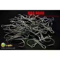 ราคา ตัวเบ็ด ตะขอเบ็ด MAXHOOK สองทาง no.1/0,2/0,3/0 สีดำ และ สีโคลมเงิน สำหรับทำเหยื่อปลอม ตกปลา Double hook (1732303183861613796)