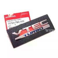 ราคา (ศูนย์แท้ 1ชิ้น) VTEC TURBO LOGO แผ่นป้ายติดท้ายรถ ฮอนด้า ซีวิค ทุกรุ่น สีชุบ HONDA โลโก้ STICKER 75724-TBA-A00 (1732587006556079896)