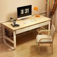 ราคา โต๊ะทำงาน Desk โต๊ะทำงานไม้ โต๊ะวางคอมพิวเตอร์ ขนาด100/120/140cm พร้อมส่ง (1731192030394288034)