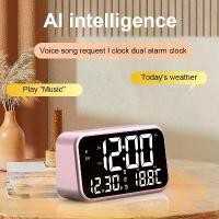 ราคา นาฬิกาลําโพงบลูทูธ วิทยุ FM นาฬิกาตั้งโต๊ะLED นาฬิกาปลุกดิจิตอล Bluetooth 5.0 นาฬิกาปลุกไร้สายนาฬิกาปลุกSpeaker Alarm บล็อกบัสเตอร์ (1732235623641351644)