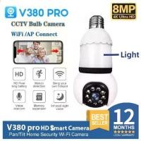 ราคา ส่งฟรี. กล้องวงจรปิด V380 Pro กล้องวงจรปิดหลอดไฟ 8MP Wireless PTZ Eye Protection Light Bulb 1080P WiFi Night Vision เสียงสองทาง IP security Camera For House พร้อมโหมดกลางคืน กลาง (1732086634197124270)