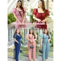 ราคา [COD] [Tiktok]JL04 ชุดจั๊มสูท ชุดออกงานสาวอวบ เสื้อผ้าสาวอวบ ชุจั๊มสูท แฟชั่นสาวอวบ (1732596867094971620)