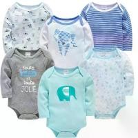 ราคา ชุดบอดี้สูทเด็กผู้หญิง, คาฟกาส, 6 ชิ้นและ 3 ชิ้น, แขนยาว, ทำจากผ้าฝ้าย 100%, เหมาะสำหรับทารกแรกเกิด 0-12 เดือน, เสื้อผ้าเด็ก, ชุดจั๊มสูท Bebe, เสื้อผ้า ผ้าไหม เด็กผู้ชาย (1730174513664002642)