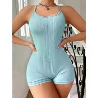 ราคา จั๊มสูท รอมเปอร์ Cami สีพื้น สไตล์ลำลอง ดีไซน์เปลือยไขว้ แขนกุด เสื้อผ้าผู้หญิง [COD] สงกรานต์ ชุด เดรส อัด พลีท สาว อวบอ้วน (1732036018633409995)