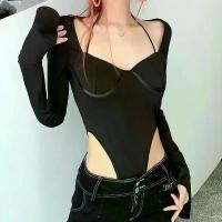 ราคา บอดี้สูททรงเตี้ยผู้หญิง ซันเร่ย สีพื้น คอวี รอมเปอร์ คอหัวใจ แขนยาว จั๊มสูทแฟชั่น เหมาะสำหรับฤดูใบไม้ร่วง (1730190608330034128)
