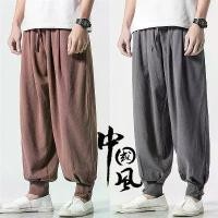 ราคา เลกกิ้ง ไม่ผูก สำหรับผู้ชายและผู้หญิง ทำจากผ้าฝ้ายลินิน ทรงหลวม สไตล์กางเกงพระ กางเกงรอบบุรุษ กางเกงทำสมาธิเซน เหมาะสำหรับฤดูใบไม้ผลิและฤดูร้อน กางเกงขายาว (1732185483521721483)