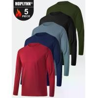 ราคา เสื้อกีฬาผู้ชาย HOPLYNN แขนยาว คอกลม 5 แพ็ค กันแดด น้ำหนักเบา เหมาะสำหรับตกปลา เสื้อออกกำลังกาย ชุดออกกำลังกาย ชุดออกกำลังกาย เหมาะสำหรับผู้ชาย (1732615007123834137)