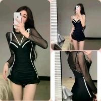 ราคา ชุดว่ายน้ำ วันพีช+เสื้อคลุมซีทรู สีดำ SW083 ขายดี (1731966344074134864)