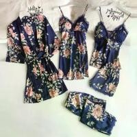 ราคา ชุดนอนผู้หญิง พิมพ์ลาย สลิงนอน หลวม ใส่สบาย ดีไซน์ลูกไม้ เซ็ต 5 ชิ้น ชุดใส่อยู่บ้าน ชุดชั้นใน ชุดนอน เสื้อคลุมอาบน้ำ Women Clothing Sleepwear (1731464638443063935)