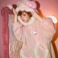 ราคา ชุดนอนคิตตี้น่ารัก, คาวาอิ คิตตี้ โบว์ ให้ความอบอุ่น, ชุดนอน Sanrio Hellokitty, ฤดูหนาวที่อบอุ่น, สำหรับสุภาพสตรีและเด็ก, เสื้อคลุมนอน, เหมาะสำหรับเป็นของขวัญสำหรับเด็ก, [COD] (1731548534396521422)
