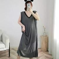 ราคา ชุดนอนสตรีขนาดใหญ่ แขนกุด ลูกไม้บาง ชุดนอน ชุดนอน พลัสไซส์ เหมาะสำหรับผู้หญิง 50-150 กก. เสื้อผ้า Women Clothing Lady (1730597472467716115)