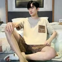 ราคา ชุดนอนผู้ชาย ชุดฤดูร้อน แขนสั้น กางเกงขาสั้น ชุดนอน ชุดอยู่บ้าน อเนกประสงค์ ใส่สบาย ชุดลำลอง ใส่ได้ สำหรับผู้ชาย Clothing Man (1730202936609704319)