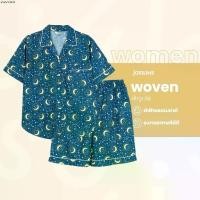 ราคา คลังสินค้า Josilins ชุดนอน ชุดอยู่บ้าน ผู้หญิง เสื้อแขนสั้น ขาสั้น ผ้าวูเว่น SM 2025 (1732379160117872128)