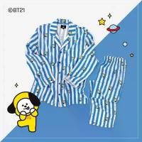 ราคา ชุดนอน BT21 ชุดเสื้อการ์ตูน สไตล์เดียวกัน BTS Kim Tae Hyung ชุดอยู่บ้าน (1729940884898089222)