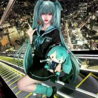 ราคา ชุดกะลาสีเรือ Hatsune Miku, JK เครื่องแบบ, เสื้อแขนสั้น, สไตล์อะคาเดมี่พื้นฐานแบบญี่ปุ่น, ชุดกระโปรงจีบ, [Ao Ben E] กางเกง ยีน (1732119481059673252)