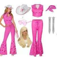 ราคา ชุดคาวบอย, เสื้อกั๊กสีชมพูน่ารัก, กางเกงขาบาน, สำหรับผู้ใหญ่และเด็ก, สไตล์คาวบอย, ชุดเสื้อผ้าเด็กผู้หญิง, เครื่องแบบ Barbei, ชุดคาวบอย (1731304105890252971)