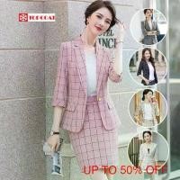 ราคา ชุดสูทผู้หญิง สูทtopcoat ชุดสูทกระโปงผู้หญิง สูทลายสก็อต สูทลายสก็อตสีชมพู สูทสก็อตสีครีม สูทสก็อตสีขาว สูทสก็อตสีเทา สูทสก็อตสีดำ S-4XL (1729666027139729951)