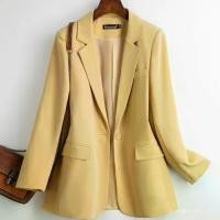 ราคา [เบลเซอร์/สูท] เสื้อสูทผู้หญิงใหม่ เสื้อแจ็คเก็ตสไตล์เกาหลี ทรงสลิมฟิต ปิดผู้หญิง (1729626513781590278)