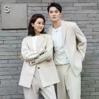 ราคา สูท JF สำหรับผู้ชาย เบลเซอร์ สไตล์เกาหลี เหมาะสำหรับผู้หญิงและผู้ชาย สูท 2022 เสื้อสูท เสื้อสูทตัวยาว เหมาะสำหรับงานเกาหลี สูทคู่รัก (1730167616151783834)