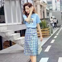 ราคา ชุดเดรส สูท ฤดูร้อน ใหม่ สไตล์เกาหลี ทรงสลิมฟิต ลายสก๊อตย้อนยุค ดีไซน์เรียบง่าย ชุดกระโปรงสองชิ้น ZY (1730557247578016731)