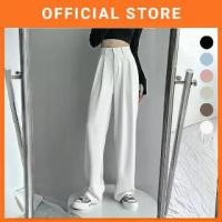 ราคา กางเกงขากว้างทรงหลวม สไตล์เกาหลี สำหรับผู้หญิง เอวสูง กางเกงขายาว ทรงตรง กางเกงขายาวผู้หญิง สูท สไตล์ขากว้าง (1732645193029289029)