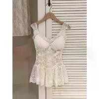 ราคา เสื้อกั๊กสลิงลูกไม้เซ็กซี่ น่ารัก และเซ็กซี่ จับคู่อินเนอร์ ฤดูใบไม้ร่วงของผู้หญิง มาใหม่ ทรงสลิมฟิต สีกรมท่า ปกเสื้อ คาร์ดิแกน สูท (1731286210540112358)