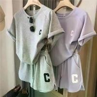 ราคา ชุดกีฬาลำลองสำหรับผู้หญิง, ชุดสองชิ้น, ทรงหลวม, พลัสไซส์, แฟชั่น, สไตล์เกาหลี, เสื้อแขนสั้นและกางเกงขาสั้น, ชุดวิ่งมีสไตล์, ขายร้อน, 2025 ฤดูร้อน ชุด สีครีม สูท สีเขียว เซต ยีนส์ (1731255863891232661)