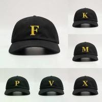 ราคา Sunshine handsome หมวกแก๊ป สกรีนตัวอักษร ABC A-Z แฟชั่น กันแดด หมวก F (สีดำสกรีนเหลือง) (1732626320889709962)